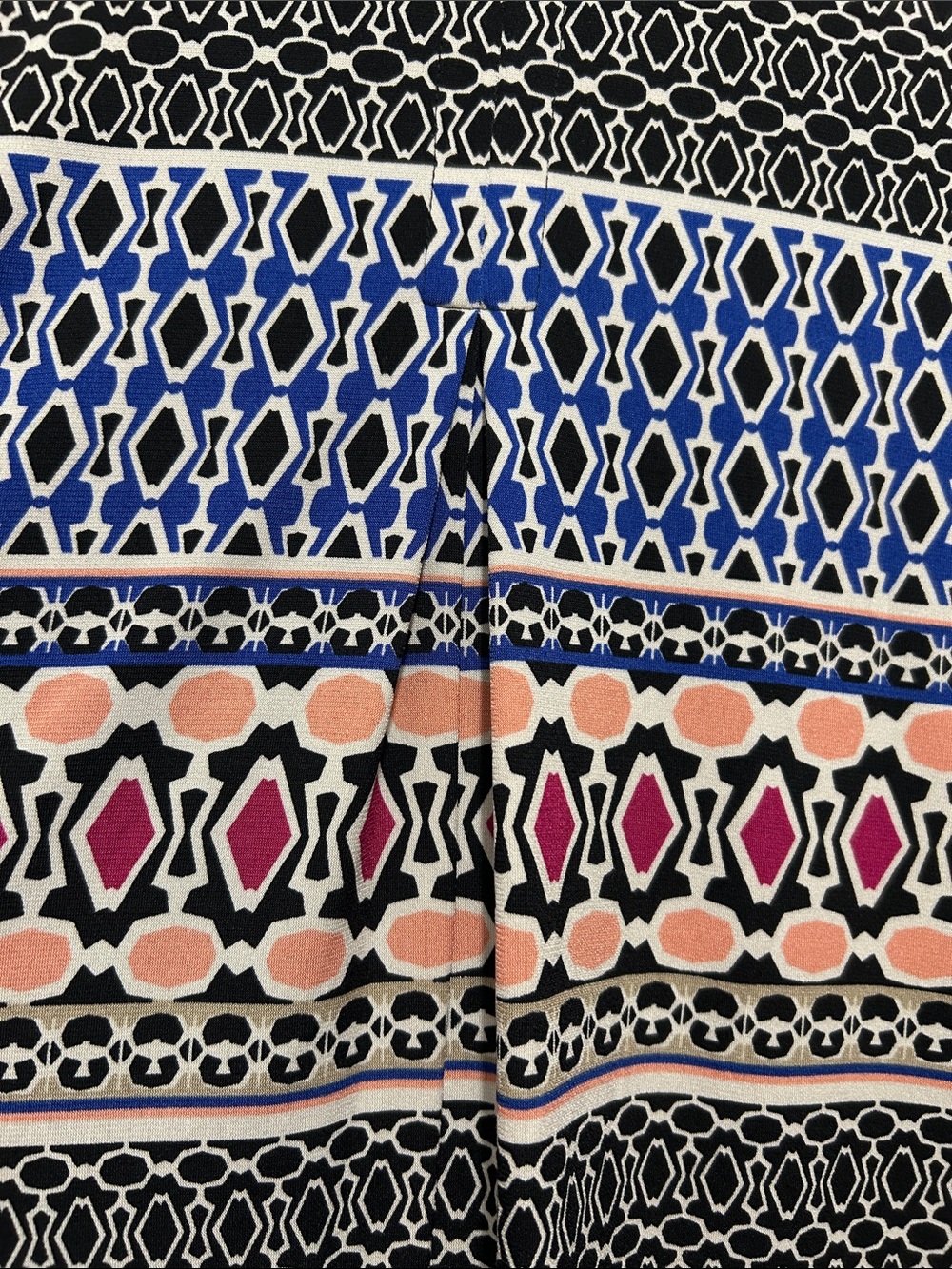 Laundry By Shelli Segal Blue, Pink & Black Geometric Shift Dress - Picture 5 of 5